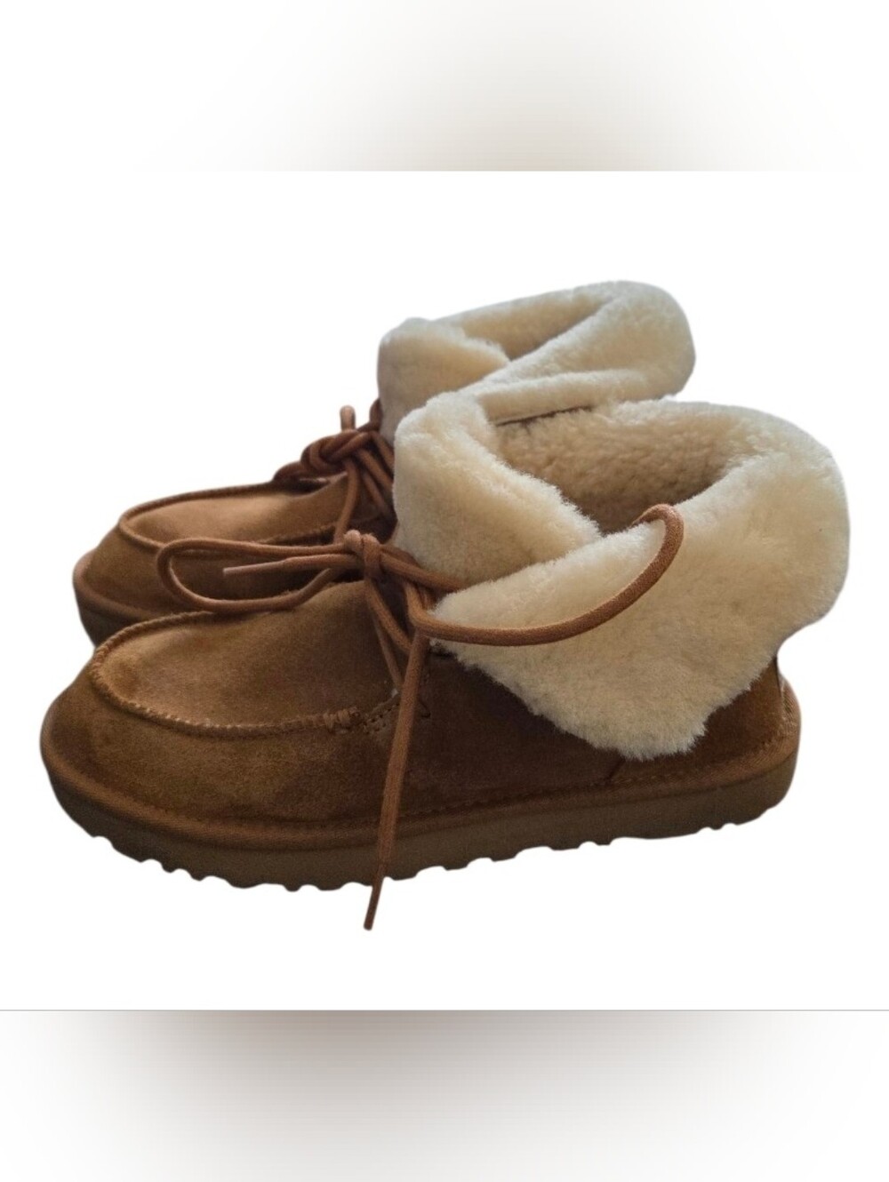 Ugg Diara Ankle Boots Shearling Lined Chestnut Tan Size 8